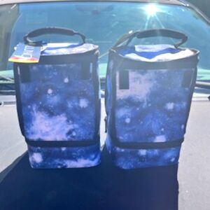 {2} Compartment Thermal Insulated Artic Zone Lunch Bags w/ Padded Handle {2} Pcs